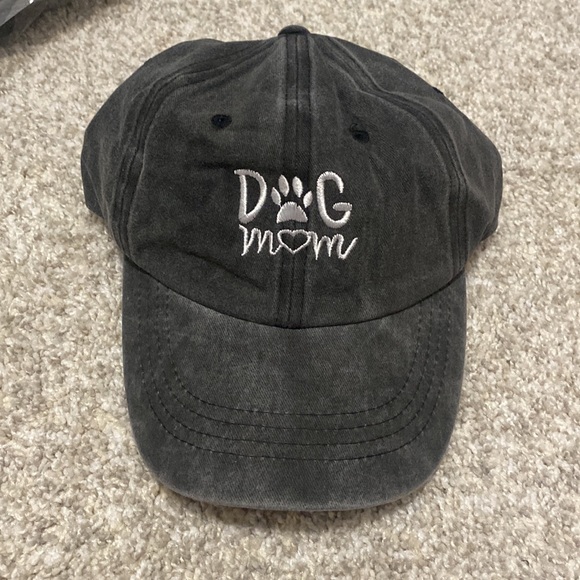 Vintage Washed "Dog Mom" Embroidered Baseball Cap - Picture 6 of 6